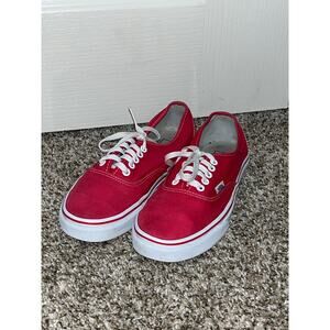 Red Unisex Vans